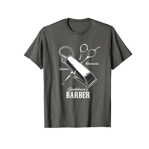Barber T-Shirt Round Neck Style For Professional Barbers & Salon Workers |  Black, White