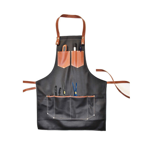 Barber Apron - Water & Chemical Proof, CrossBack, Zip Pocket, Buckle  Closure - Hairstylist, Colorist
