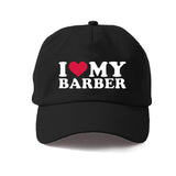 Professional Barbers Hat I Love my Barber Design- Black
