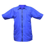 Barber Jacket For Professional Barbers & Salon Workers | Water Prof Medium Blue