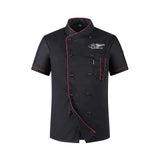 Barber Jacket Chef Style For Professional Barbers & Salon Workers | Black | Red | White